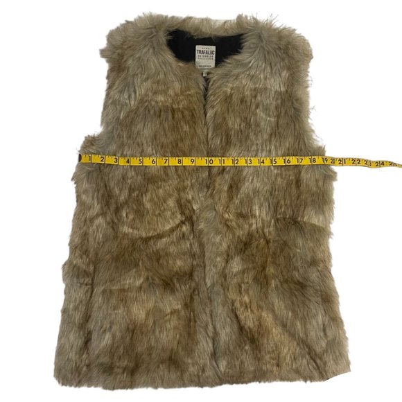 Zara Vest Faux Fur Tan Light Brown - Medium - Picture 4 of 8